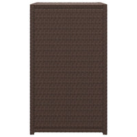 Tavolino a C Marrone 40x35x60 cm in Polyrattancod mxl 126845