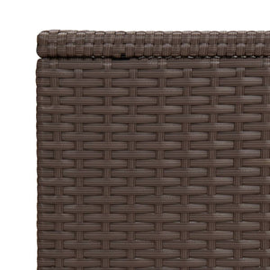 Tavolino a C Marrone 40x35x60 cm in Polyrattan 319407