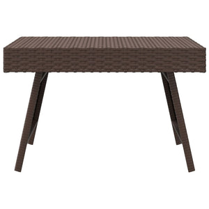 Tavolino Pieghevole Marrone 60x40x38 cm in Polyrattan 319409