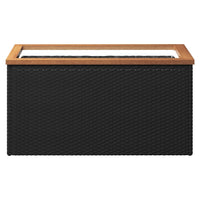 Fioriera Nera 80x40x40 cm in Polyrattancod mxl 102925