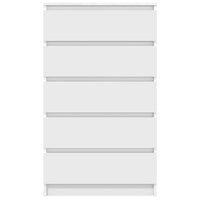 Cassettiera Bianca 60x36x103 cm in Legno Multistrato 823016