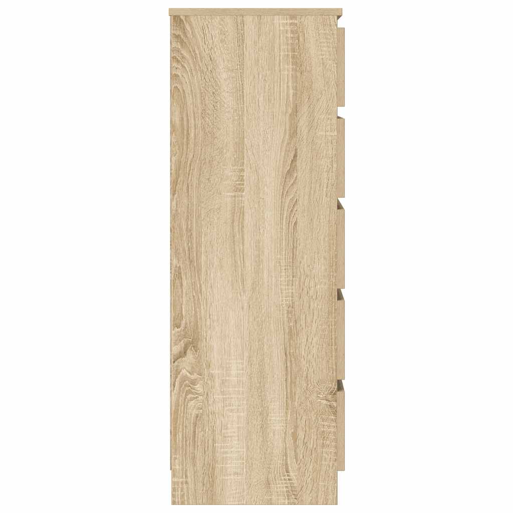 Cassettiera Rovere Sonoma 60x36x103 cm in Legno Multistrato 823019