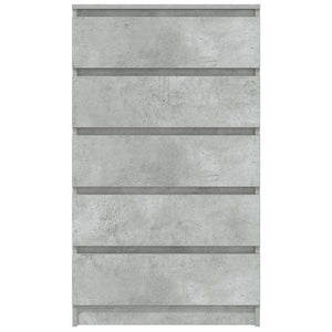 Cassettiera Grigio Cemento 60x36x103 cm in Legno Multistrato 823020