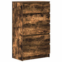 Cassettiera Rovere Fumo 60x36x103 cm in Legno Multistratocod mxl 129353