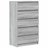 Cassettiera Grigio Sonoma 60x36x103 cm in Legno Multistrato 823022