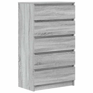 Cassettiera Grigio Sonoma 60x36x103 cm in Legno Multistrato 823022