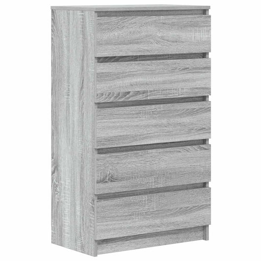 Cassettiera Grigio Sonoma 60x36x103 cm in Legno Multistrato 823022