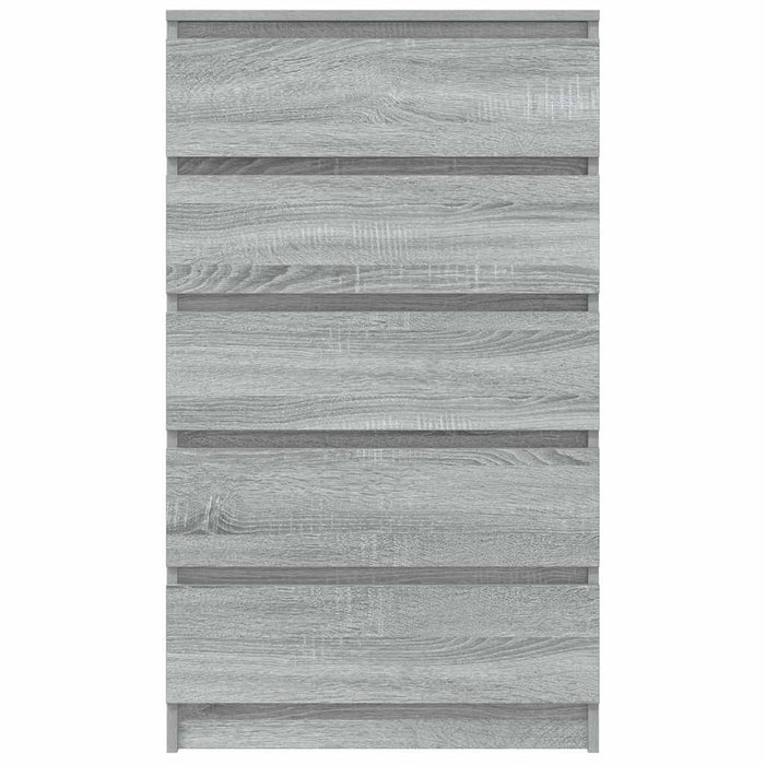 Cassettiera Grigio Sonoma 60x36x103 cm in Legno Multistrato 823022