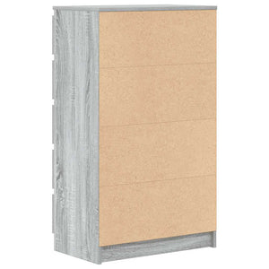 Cassettiera Grigio Sonoma 60x36x103 cm in Legno Multistrato 823022