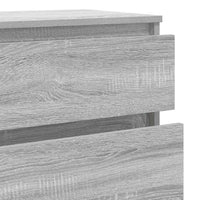 Cassettiera Grigio Sonoma 60x36x103 cm in Legno Multistrato 823022