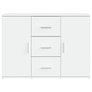 Credenza-Buffet-Armadio da cucina Bianca 91x29,5x65 cm in Legno Multistrato