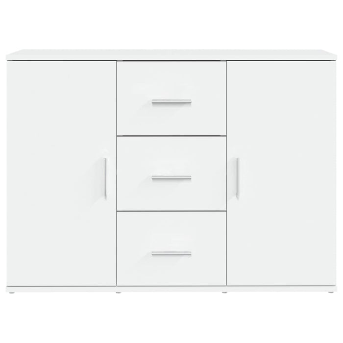 Credenza-Buffet-Armadio da cucina Bianca 91x29,5x65 cm in Legno Multistrato