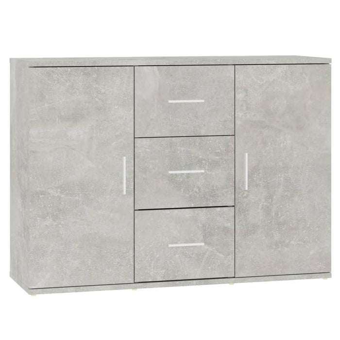Credenza-Buffet-Armadio da cucina Grigio Cemento 91x29,5x65 cm in Legno Multistrato