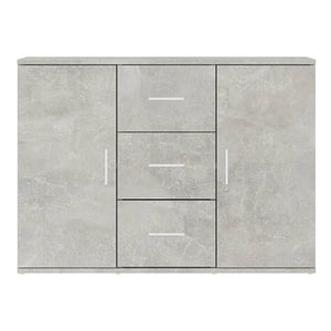 Credenza-Buffet-Armadio da cucina Grigio Cemento 91x29,5x65 cm in Legno Multistrato