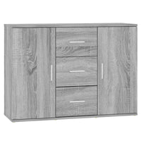 Credenza Grigio Sonoma 91x29,5x65 cm in Legno Multistrato 823348