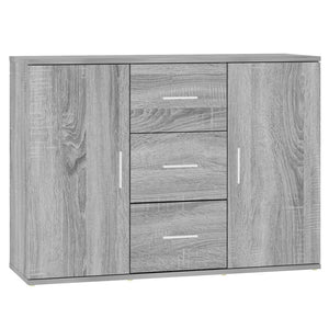 Credenza Grigio Sonoma 91x29,5x65 cm in Legno Multistrato 823348
