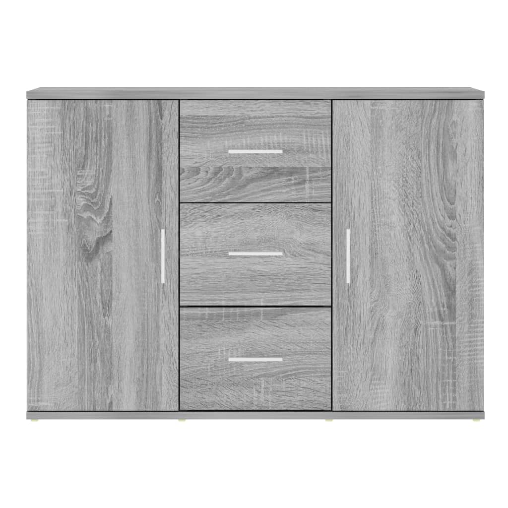Credenza Grigio Sonoma 91x29,5x65 cm in Legno Multistrato 823348