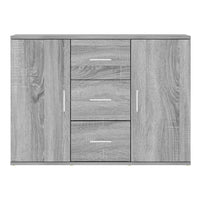 Credenza Grigio Sonoma 91x29,5x65 cm in Legno Multistrato 823348