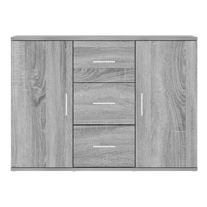 Credenza Grigio Sonoma 91x29,5x65 cm in Legno Multistrato 823348