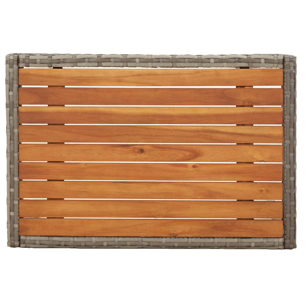 Set Divani da Giardino 3 pz con Cuscini in Polyrattan Grigio cod mxl 39499