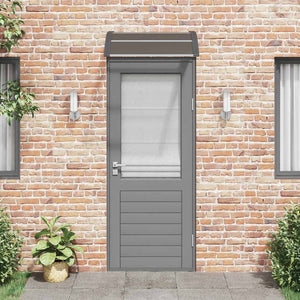 Tettoia per Porta Nera 80x75 cm Policarbonatocod mxl 119041