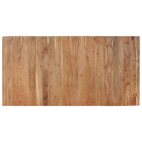 Tavolo da Pranzo Nero 180x90x77 cm in Legno Massello d'Acacia