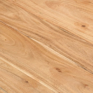 Tavolo da Pranzo Nero 180x90x77 cm in Legno Massello d'Acacia 351642