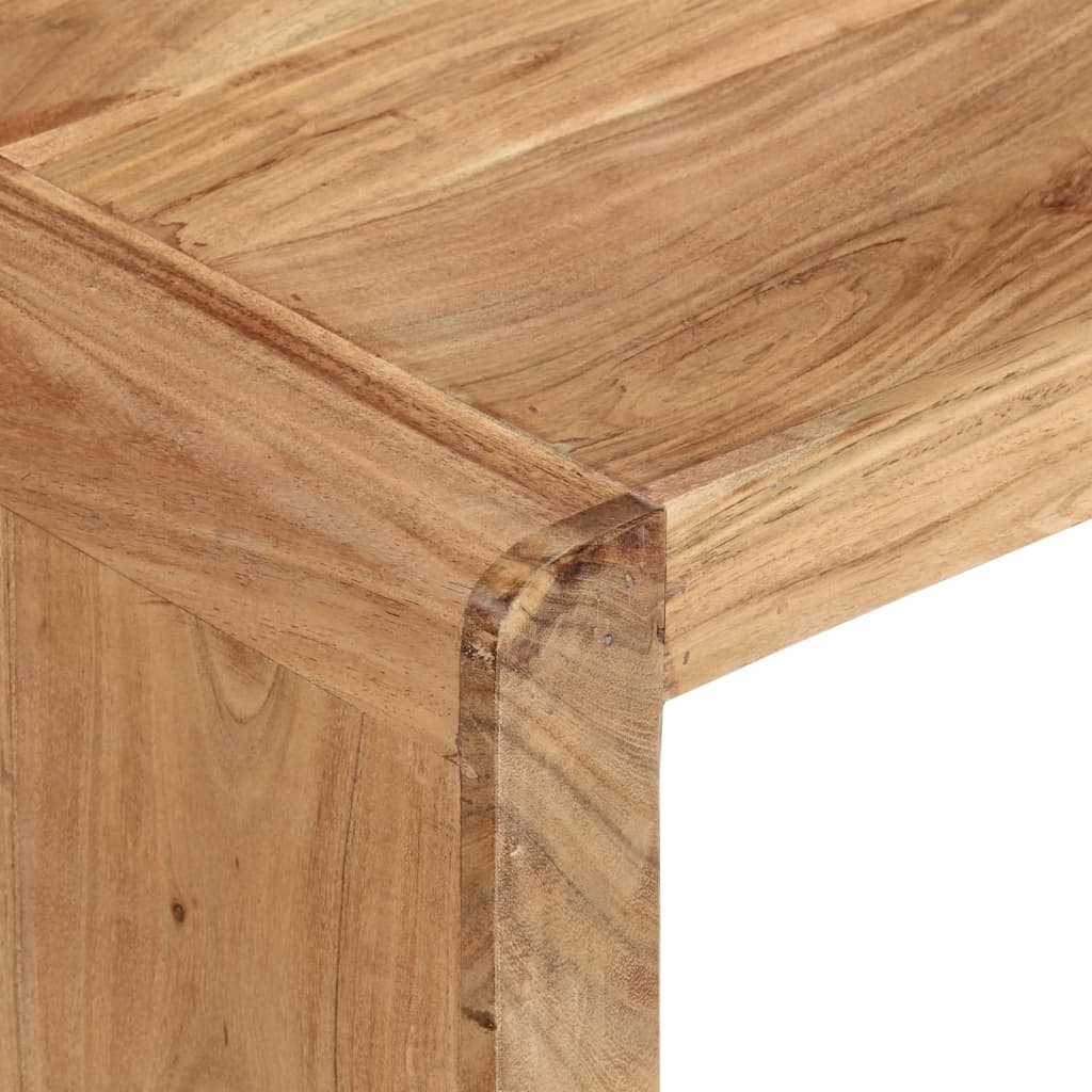 Tavolino da Salotto 110x55x35 cm in Legno Massello di Acacia
