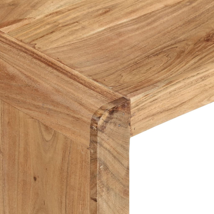 Tavolino da Salotto 110x55x35 cm in Legno Massello di Acacia