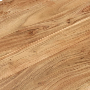 Tavolino da Salotto 110x55x35 cm in Legno Massello di Acacia