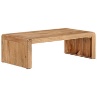 Tavolino da Salotto 110x55x35 cm in Legno Massello di Acacia