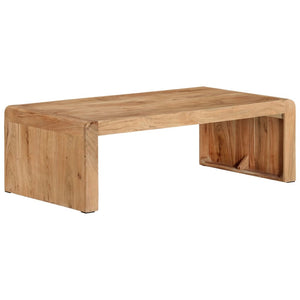 Tavolino da Salotto 110x55x35 cm in Legno Massello di Acacia