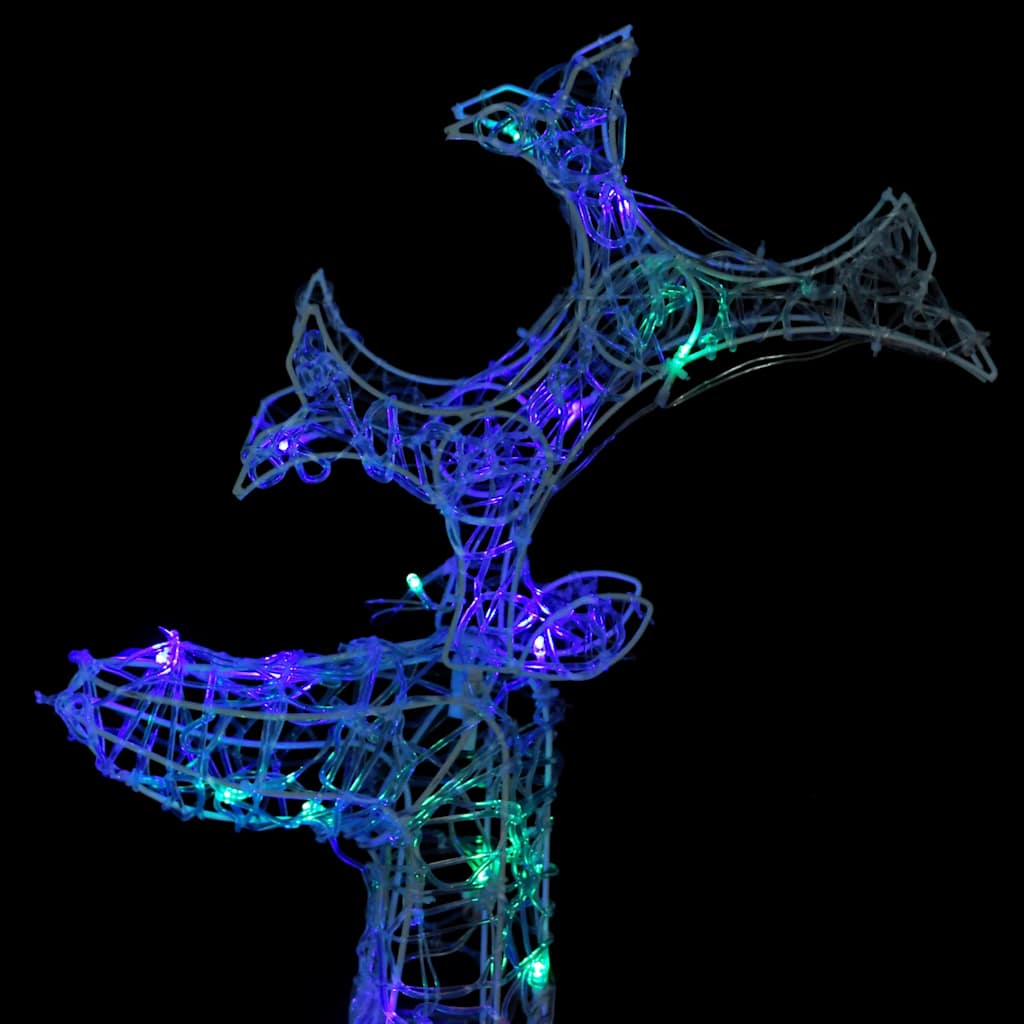 Decorazioni Natalizie Renne 3 pz 60x16x100 cm in Acrilico cod mxl 32289