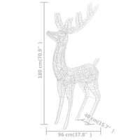 Renne di Natale XXL in Acrilico 250 LED 2pz 180cm Bianco Freddo 3154357