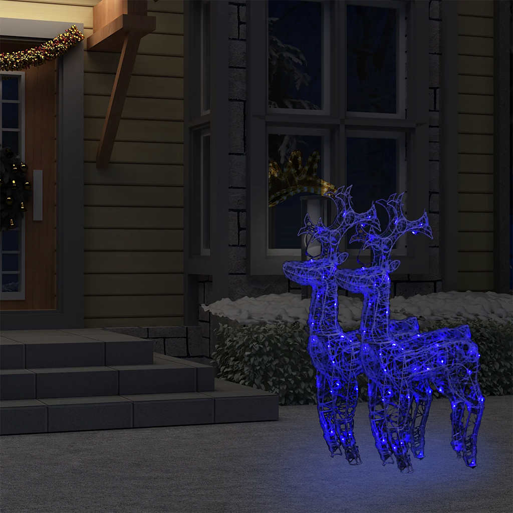 Decorazioni Natalizie Renne 2 pz 60x16x100 cm in Acrilico cod mxl 32593