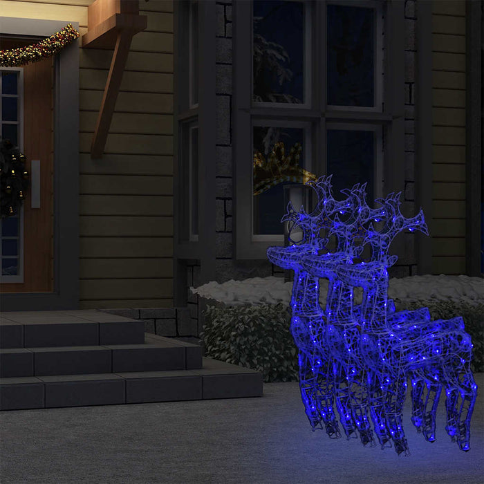 Decorazioni Natalizie Renne 3 pz 60x16x100 cm in Acrilico 3154367