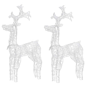Decorazioni Natalizie Renne 2 pz 60x16x100 cm in Acrilico 3154369