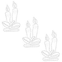 Figure Natalizie Candele con 144 LED 3 pz 70x42 cm 3154277