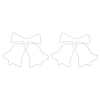 Figure Natalizie Campane con 72 LED 2 pz 50x56 cm 3154279