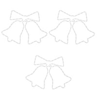 Figure Natalizie Campane con 72 LED 3 pz 50x56 cm 3154280