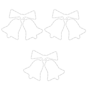 Figure Natalizie Campane con 72 LED 3 pz 50x56 cm 3154280