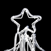 Figura Albero Natale Pieghevole LED 2pz Bianco Caldo 87x87x93cm 3154297