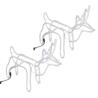 Figure Natalizie Renne 2 pz Bianco Caldo 60x30x60 cm 3154303