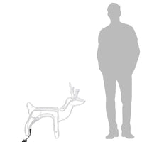 Figure Natalizie Renne 2 pz Bianco Caldo 60x30x60 cm 3154303