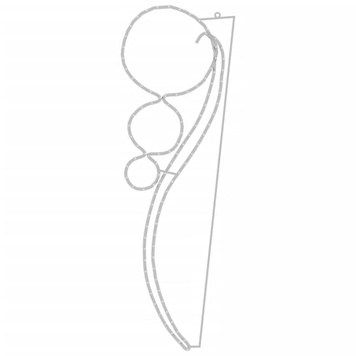 Stringhe Luci a Forma di Palle 12pz Bianco Caldo 111,5x35x4,5cm 3154331