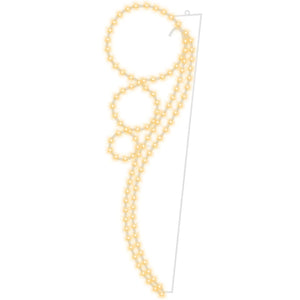 Stringhe Luci a Forma di Palle 16pz Bianco Caldo 111,5x35x4,5cm 3154332