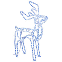 Set Figure Renne Natalizie 3 pz Bianco Freddo 3154334