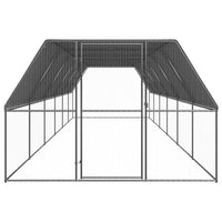 Gabbia per Polli da Esterno 3x12x2 m in Acciaio Zincato 3154380