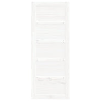 Porta del Granaio Bianca 80x1,8x204,5 cm Legno Massello di Pino 824614