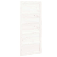 Porta del Granaio Bianca 90x1,8x204,5 cm Legno Massello di Pino 824619
